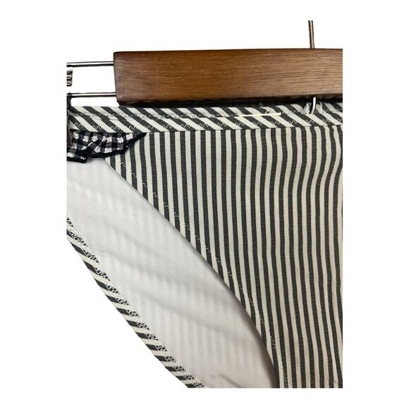 Aerie Seersucker Ruffle Bikini Bottom Striped with Gingham‎ Ruffles Size XL NWT - Picture 7 of 10